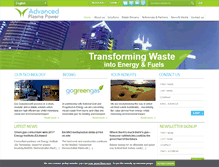 Tablet Screenshot of advancedplasmapower.com